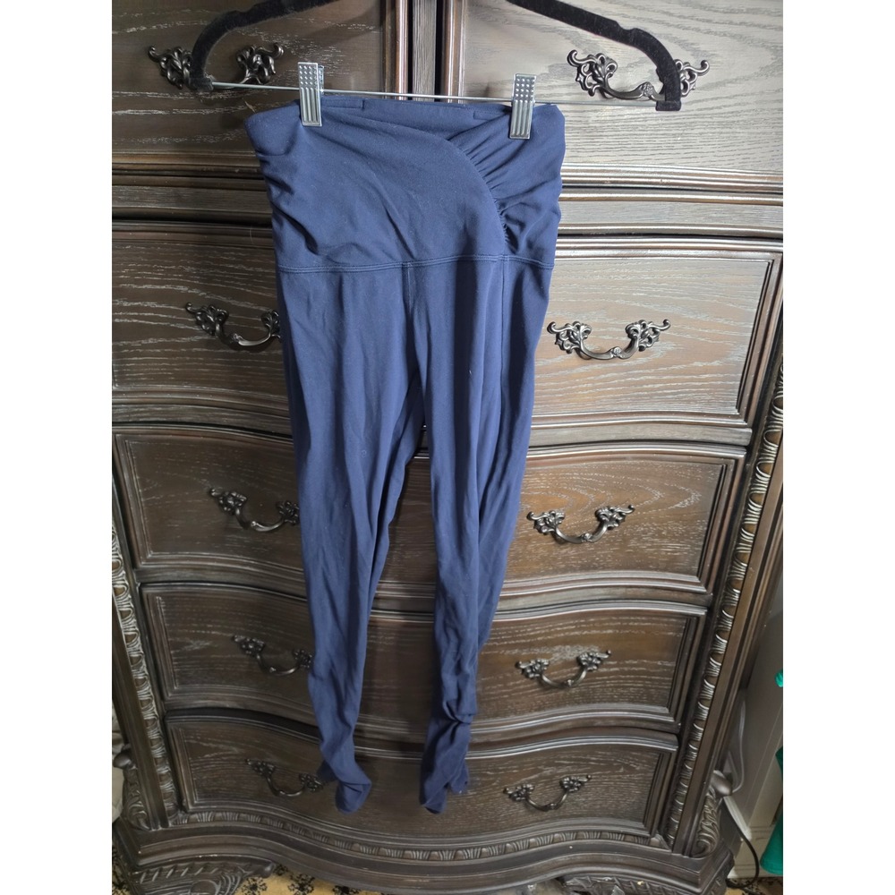 Lululemon Align High-Rise Pant Cross Waist Ruched Hem Navy Blue Size 4